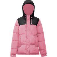 Zweifarbige Steppjacke mit Kapuze