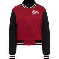 Collegejacke mit Tiger-Stickerei