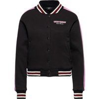 Collegejacke mit Cowgirl-Stickerei