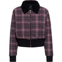 Karierte Flanell-Bomberjacke