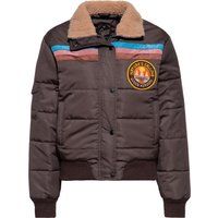 Retro-Steppjacke mit Teddykragen