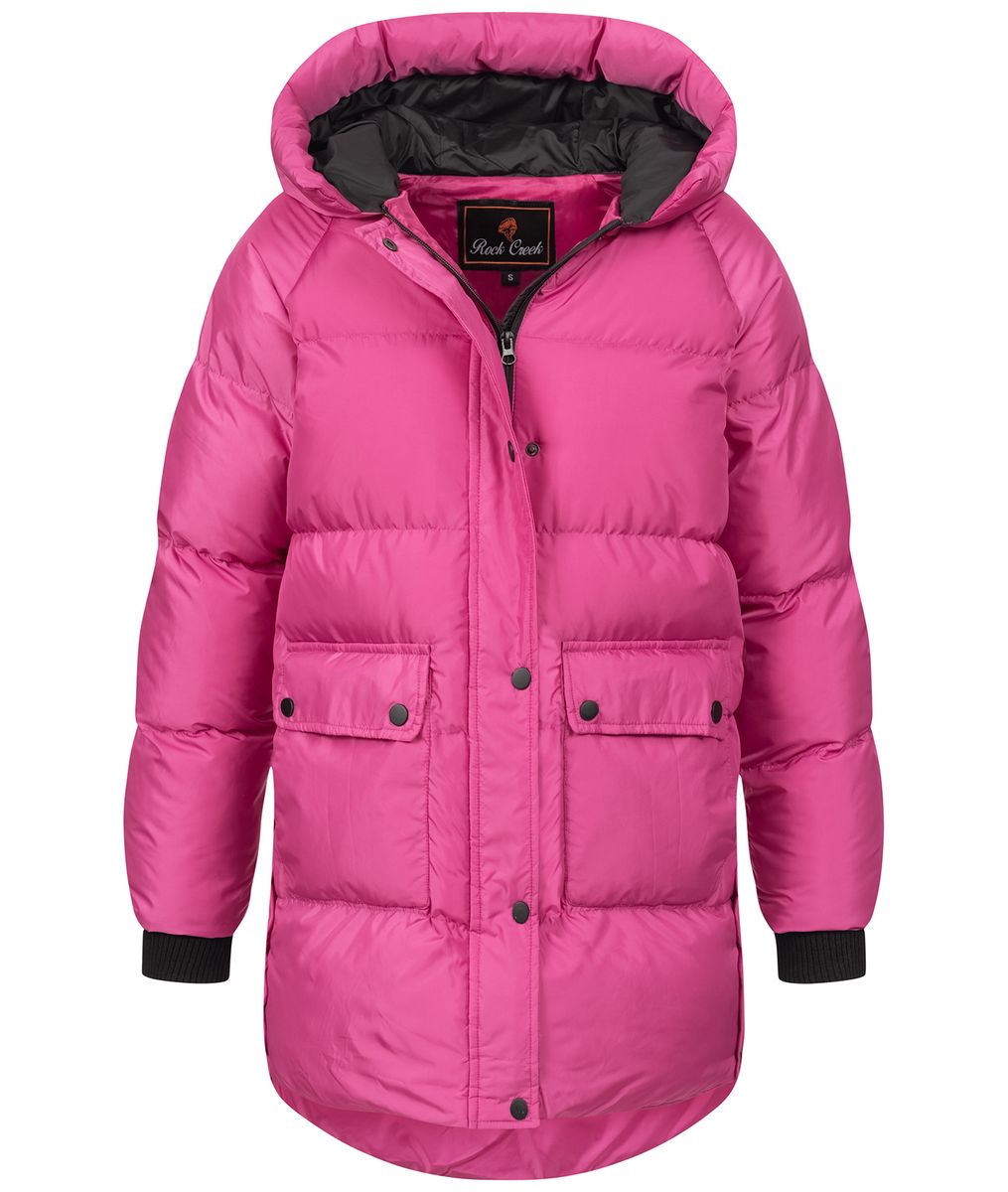 Übergroßer Stepp-Parka mit Kapuze