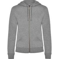 Schmal geschnittene Melange-Kapuzenjacke