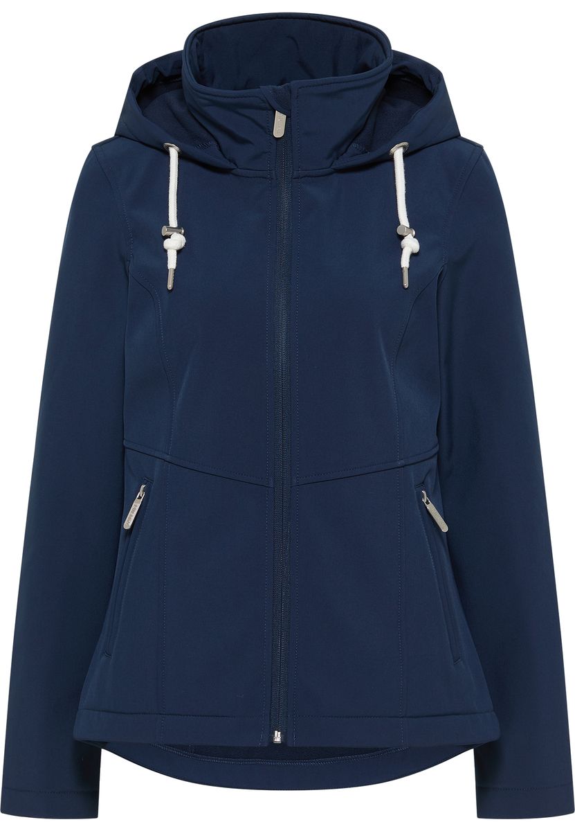 Sportliche Softshelljacke mit Kapuze