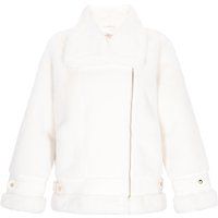Bikerjacke aus Kunstpelz