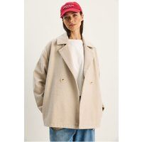 Oversized Doppelreiher Kurzmantel