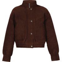 Entspannte Wildlederjacke mit Stehkragen