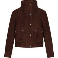 Vintage Ziegenwildleder Utility-Jacke