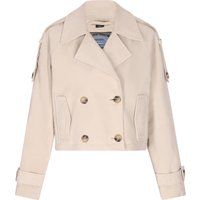 Zweireihige Kurzjacke aus Wildleder