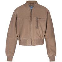 Lässige Bomberjacke aus Ziegenvelours
