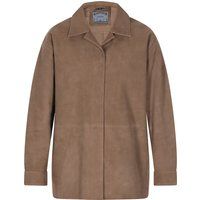 Jacke aus hochwertigem Ziegenveloursleder