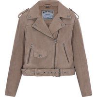 Vintage-Bikerjacke aus Wildleder