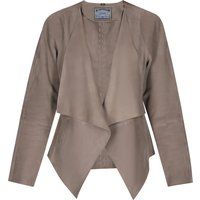 Jacke mit drapiertem Wasserfallkragen