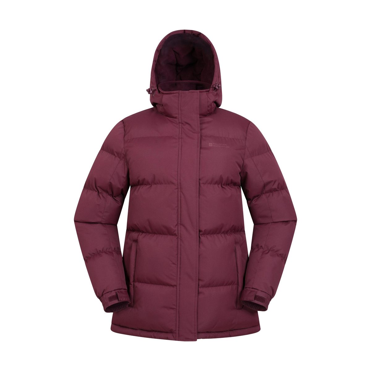 Wasserfeste Wattierte Pufferjacke mit Kapuze