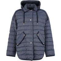 Oversized Gesteppte Leinenmischung-Jacke