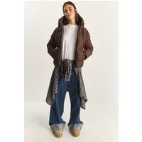 Oversized Pufferjacke mit Kapuze