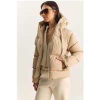 Gesteppte Pufferjacke mit Kapuze