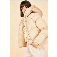 Gesteppte Pufferjacke mit Kapuze