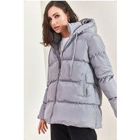Gesteppte Pufferjacke mit Kapuze
