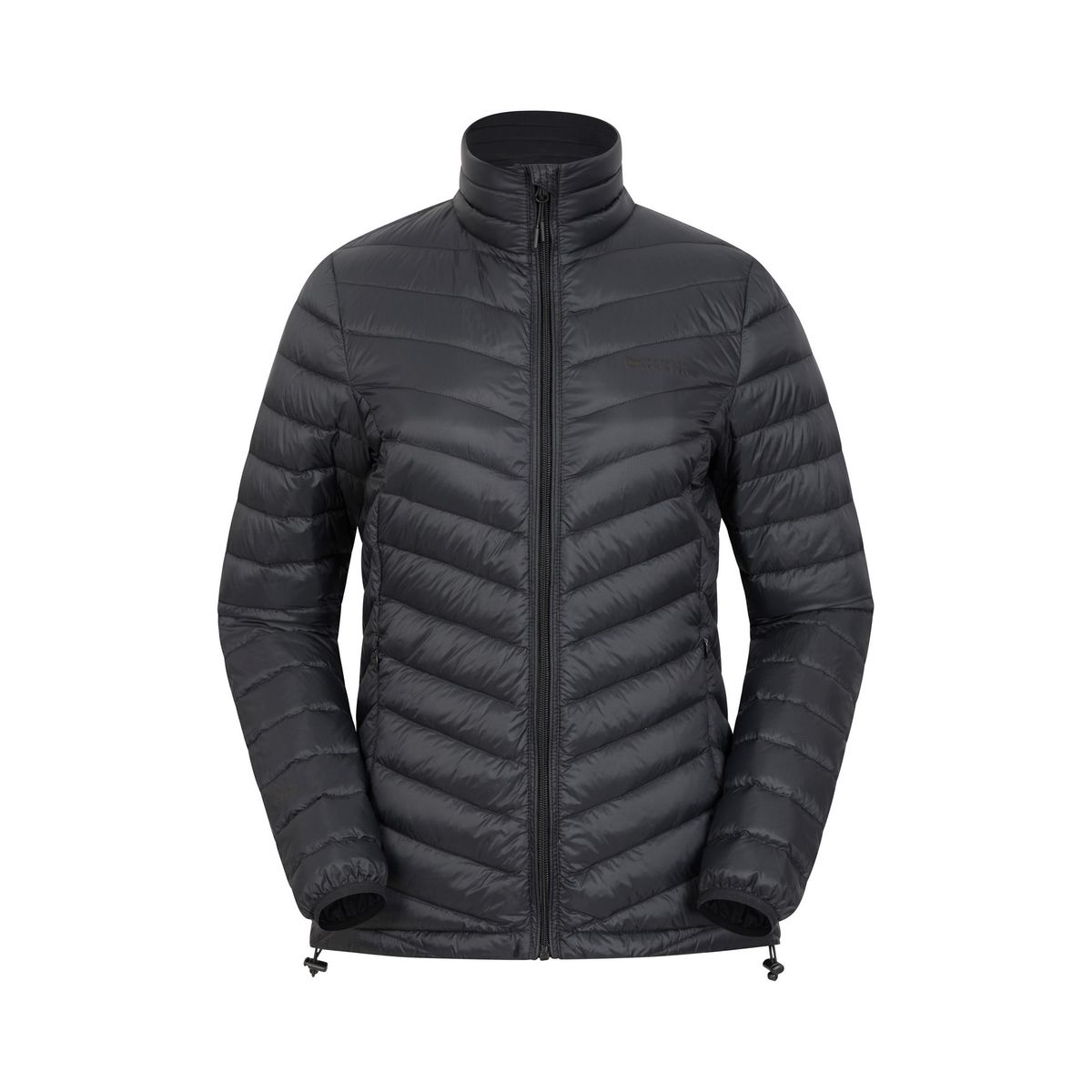 Gesteppte Daunenjacke mit Stehkragen