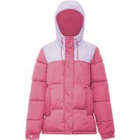 Zweifarbige wattierte Pufferjacke mit Kapuze