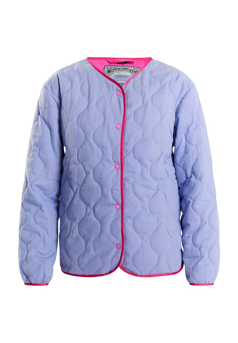 Baumwolljacke mit Wellensteppung