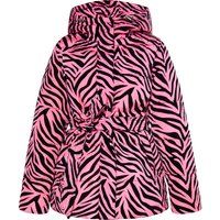Gesteppte Jacke mit Zebra-Muster