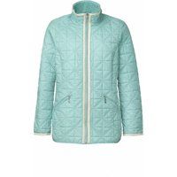 Leichte Jacke mit Geometrischem Steppmuster