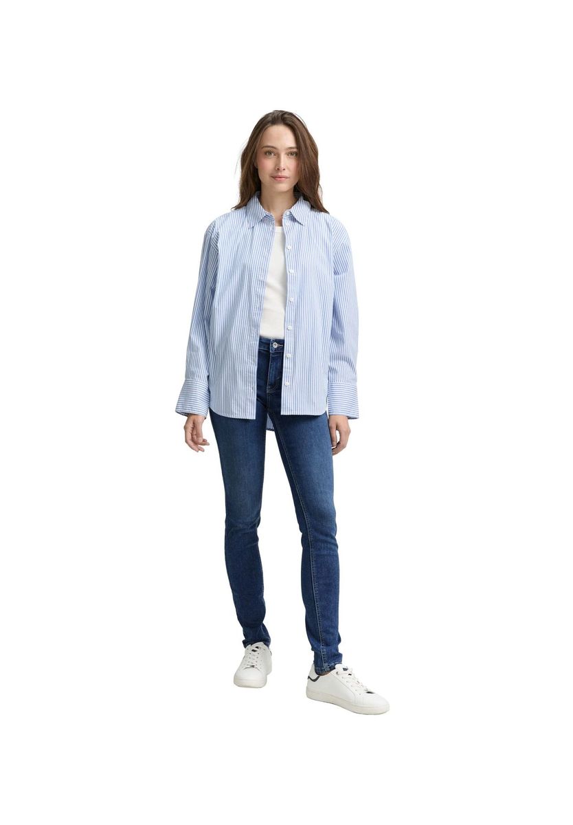 Hochgeschnittene Skinny-Jeans mit Stretch