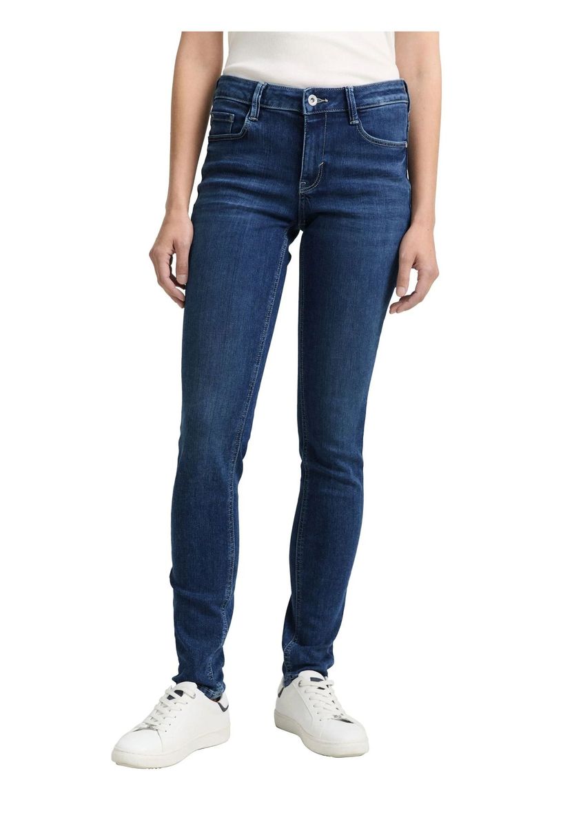 Hochgeschnittene Skinny-Jeans mit Stretch
