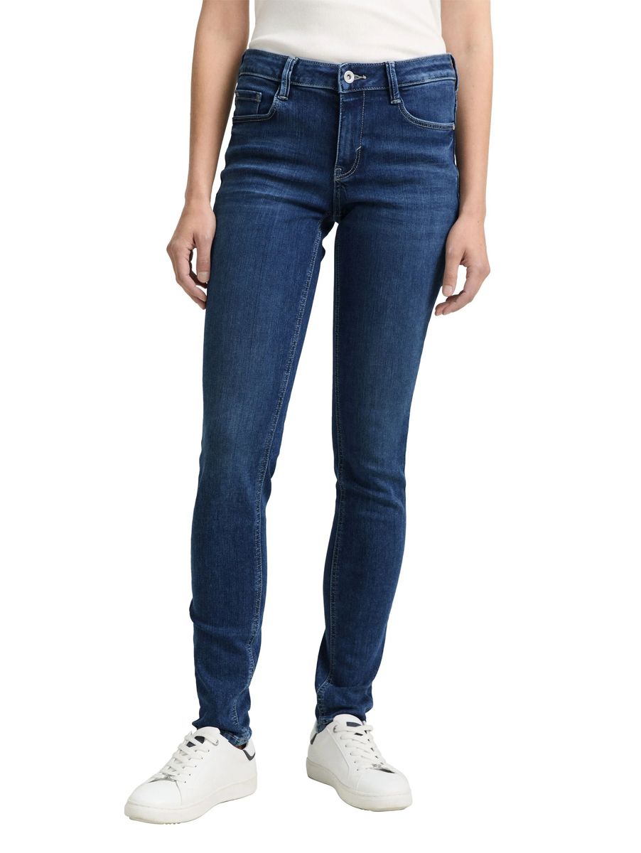 Hochgeschnittene Skinny-Jeans mit Stretch