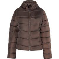 Schimmernde Steppjacke mit Kapuze