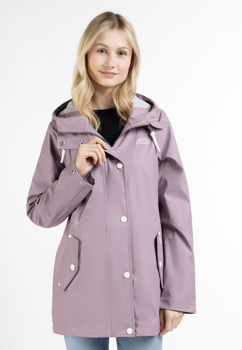 Taillierter funktioneller Parka mit Kapuze