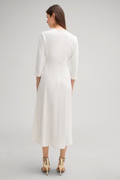 Elegantes Crepe-Midikleid mit Schlüsselloch