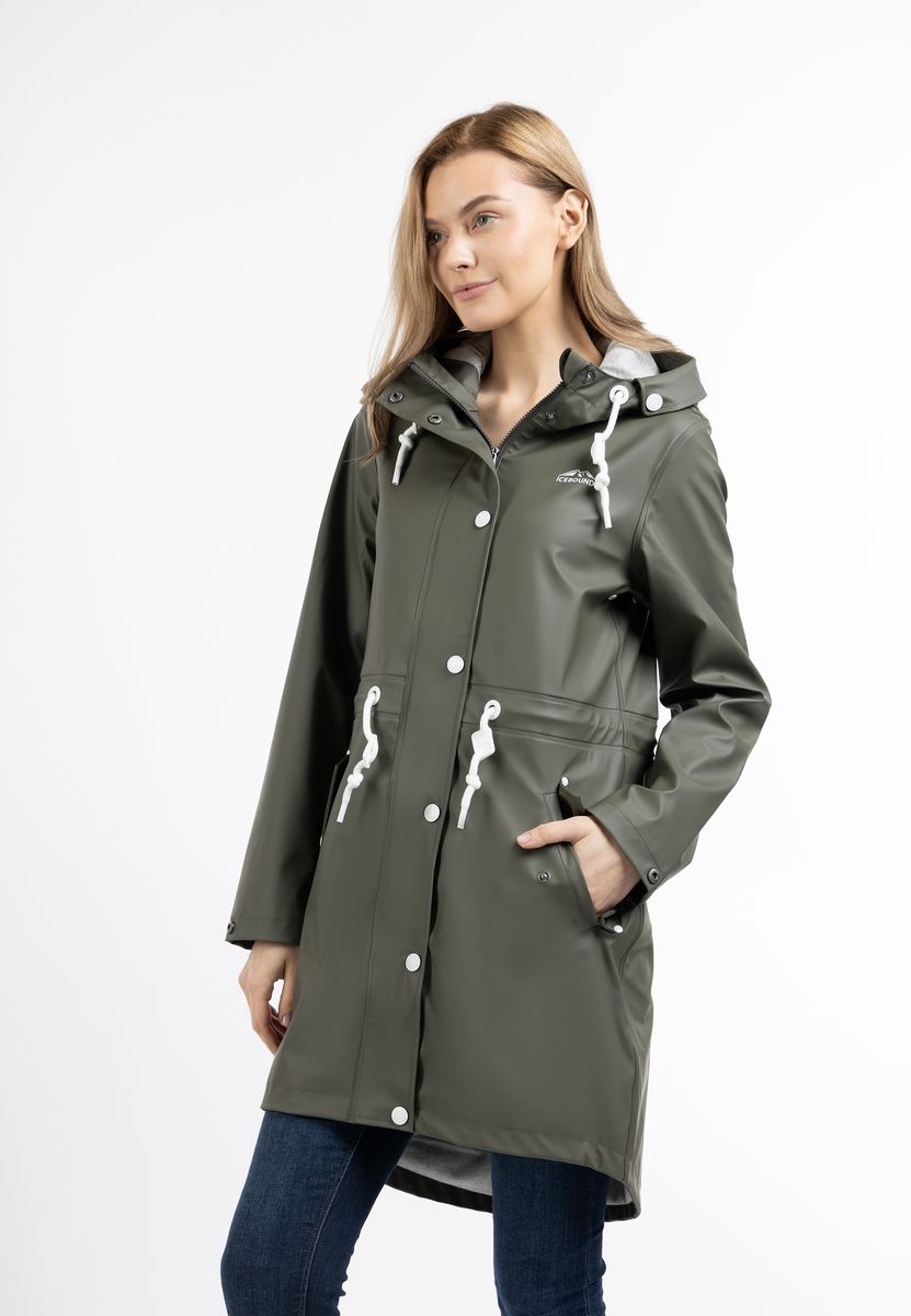 Wasserfester Regenparka mit Kapuze