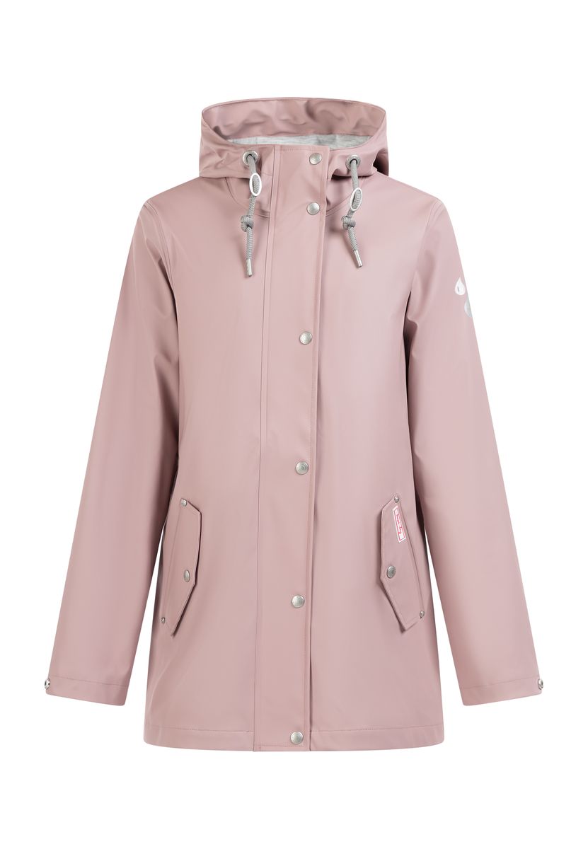 Wasserdichte Kapuzenregenjacke mit Taschen