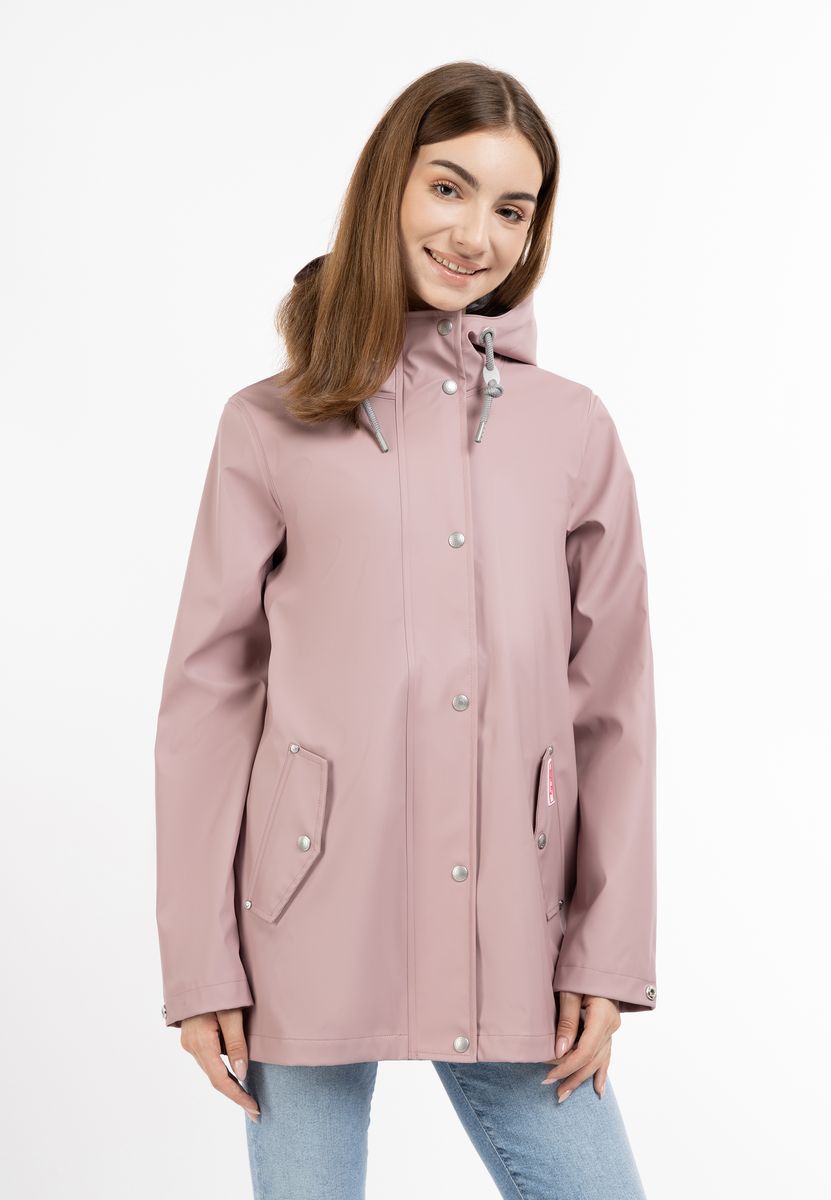 Wasserdichte Kapuzenregenjacke mit Taschen