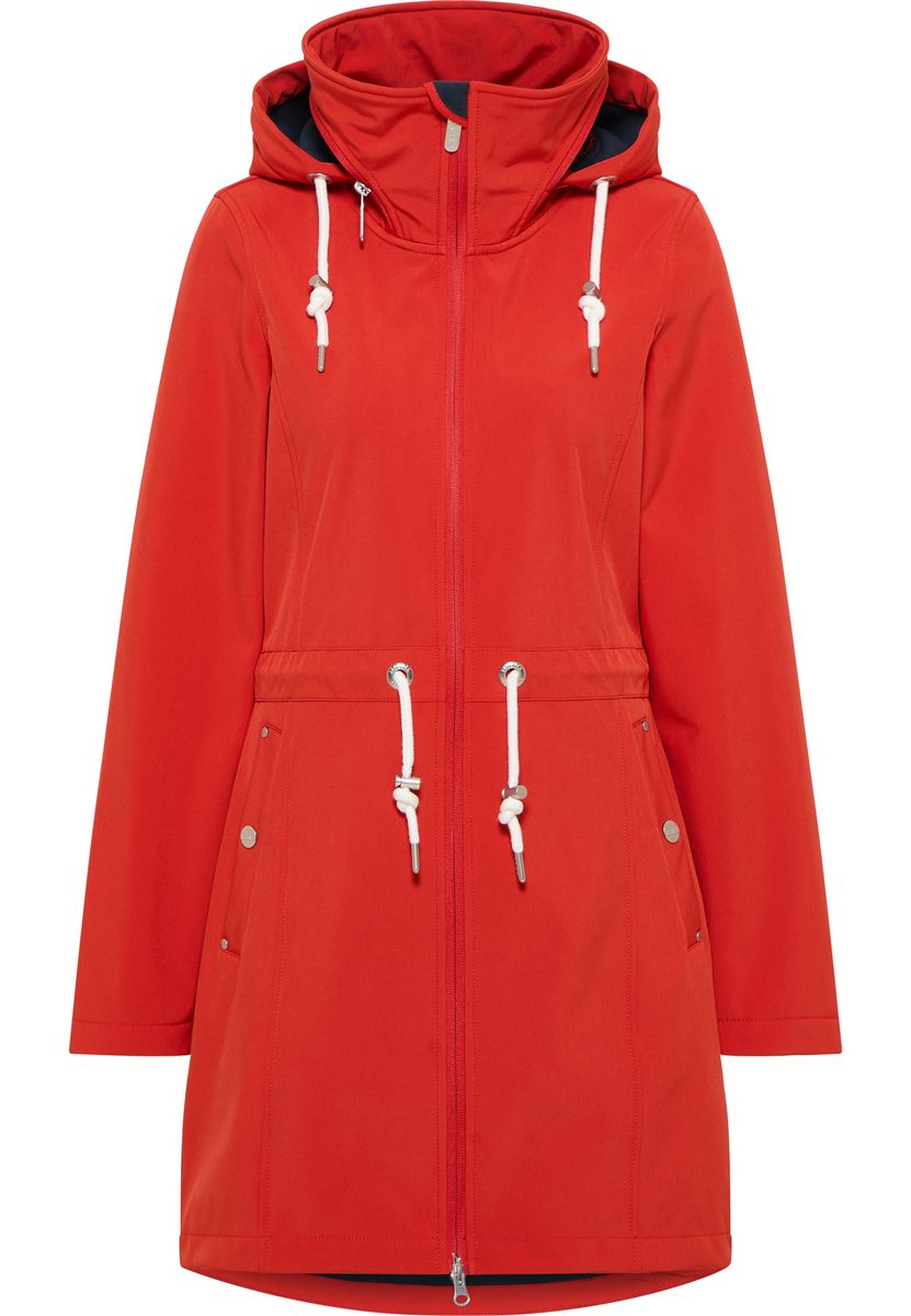 Sportlicher Mittellanger Softshell-Mantel