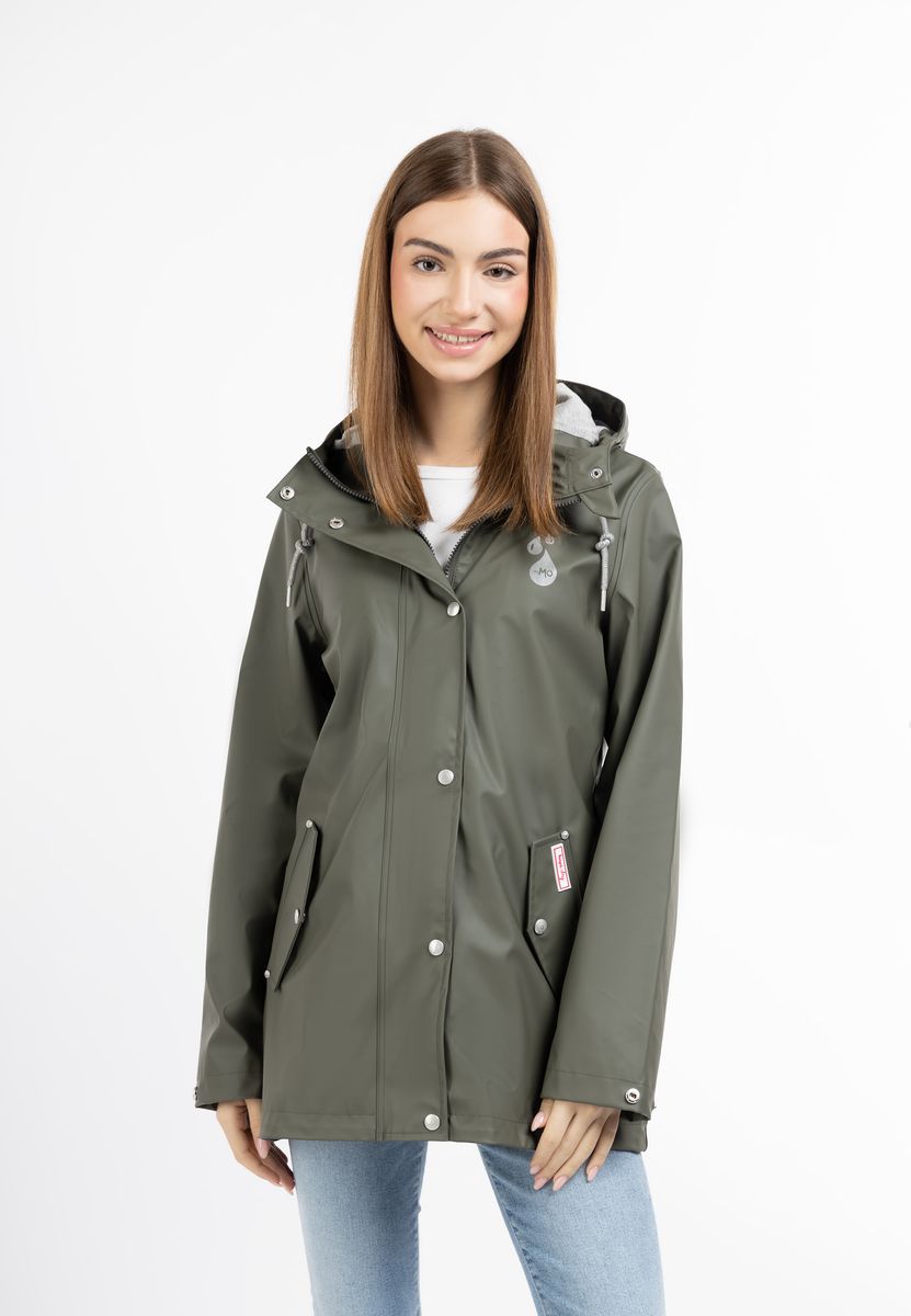 Wetterfester Regenparka mit Kapuze