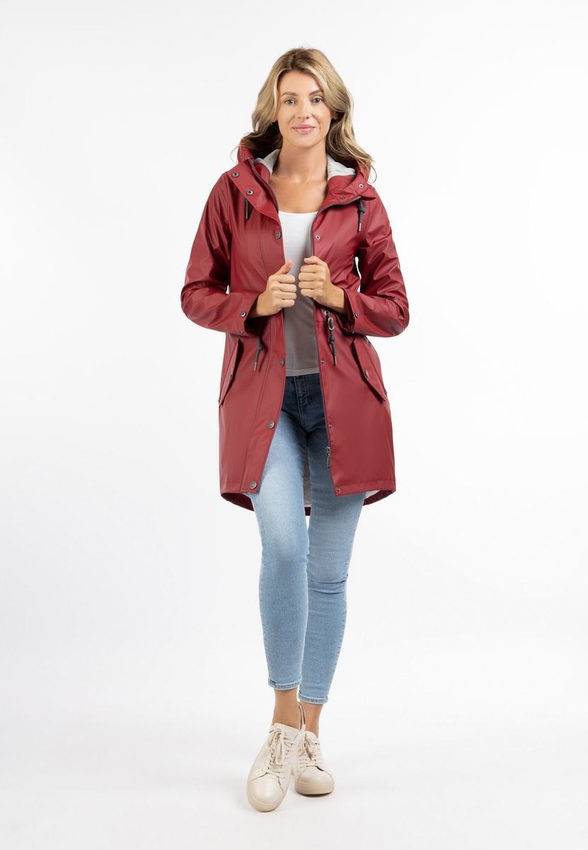 Wetterfester Regenparka mit Kapuze