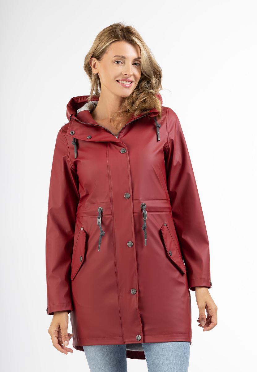 Wetterfester Regenparka mit Kapuze