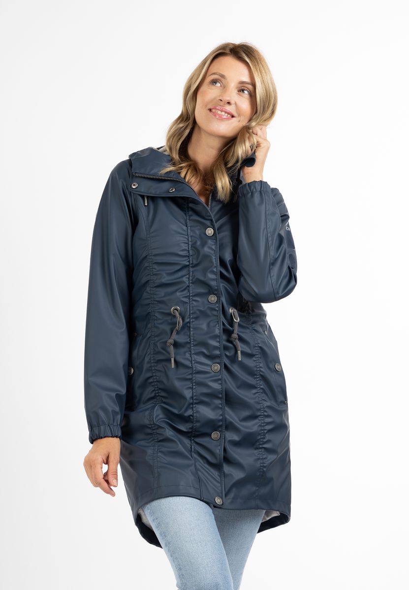 Wetterfester Parka mit Raffnähten