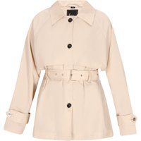 Kurzer Trenchcoat mit Gürtel