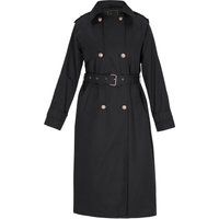 Eleganter zweireihiger Trenchcoat mit Gürtel