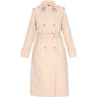 Klassischer zweireihiger Trenchcoat mit Gürtel
