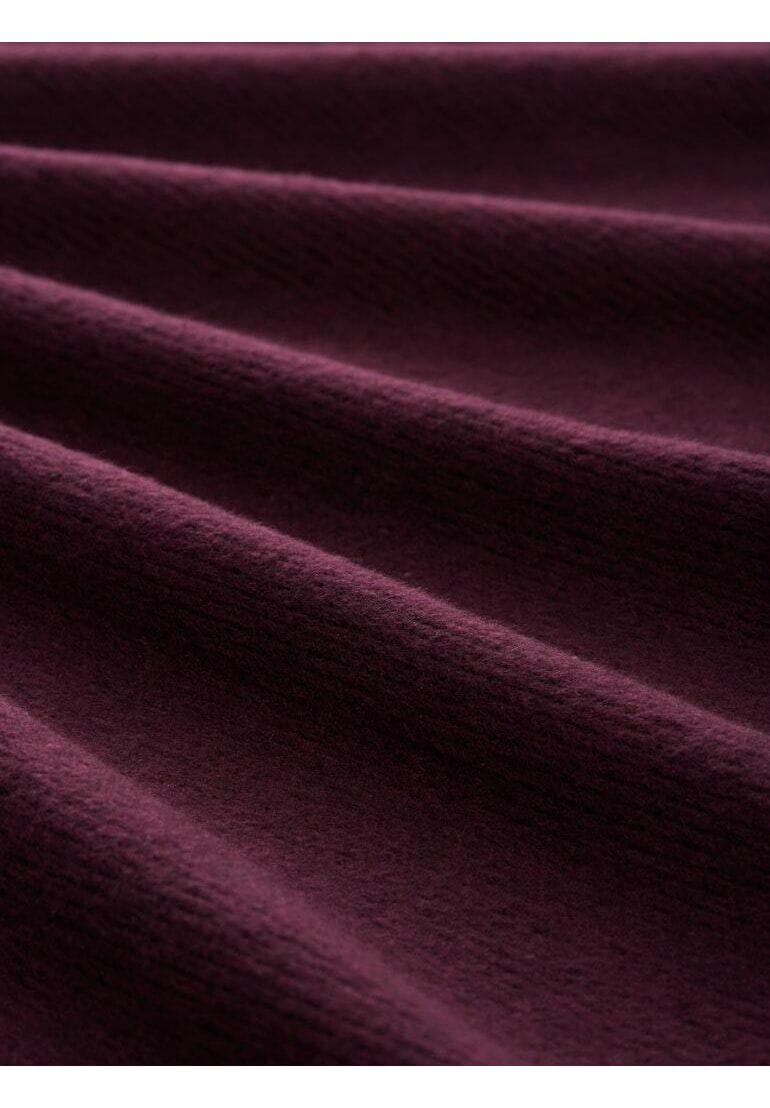 Soft-Touch Rippstrick-Sweatshirt mit U-Boot-Ausschnitt