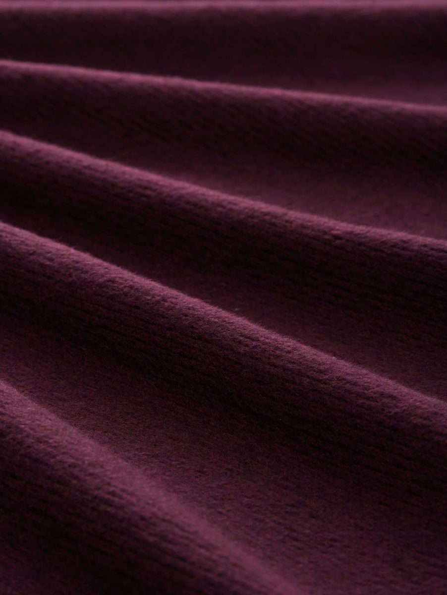 Soft-Touch Rippstrick-Sweatshirt mit U-Boot-Ausschnitt
