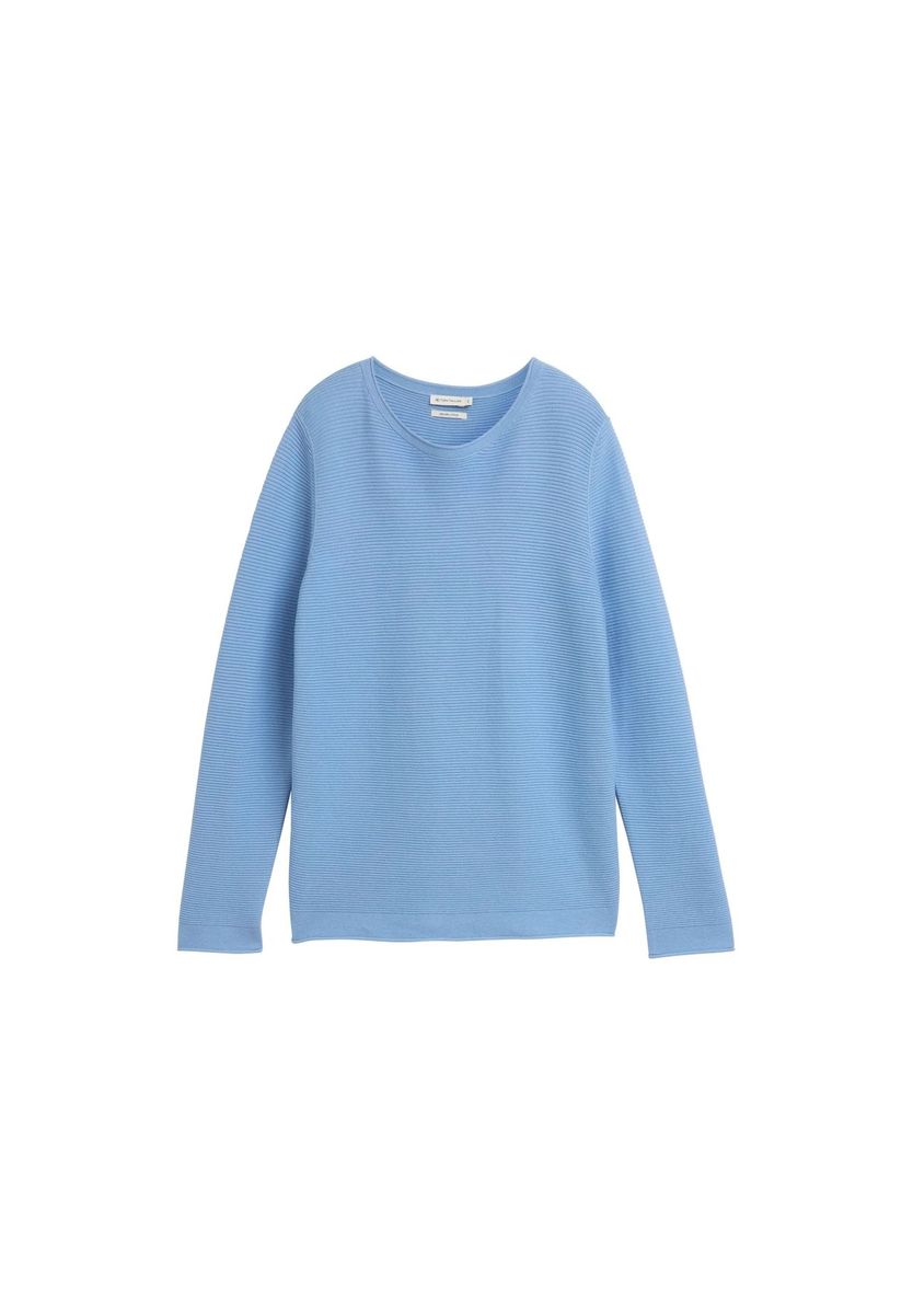 Rippstrick-Pullover aus Baumwolle