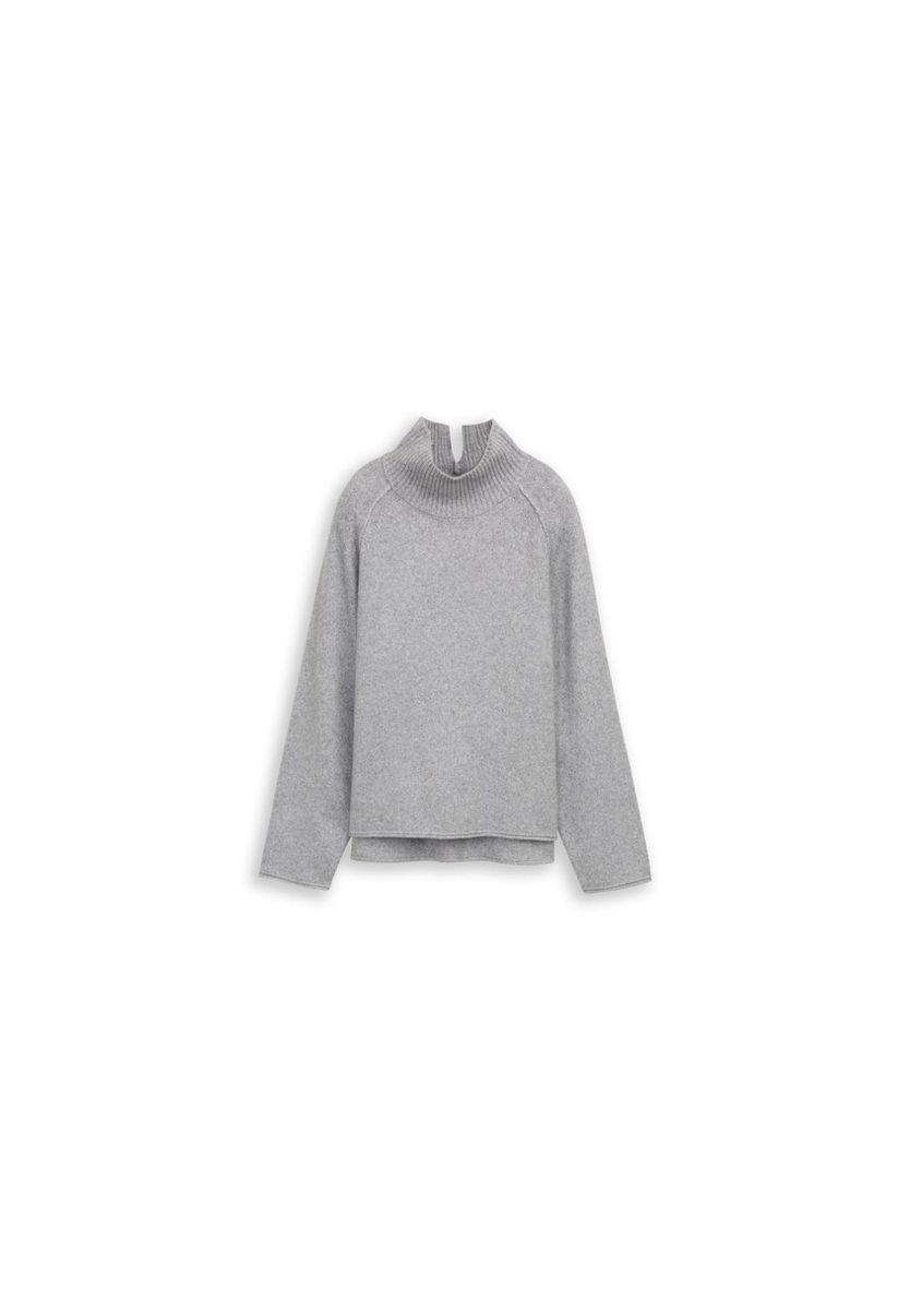 Loose Fit Pullover mit Stehkragen