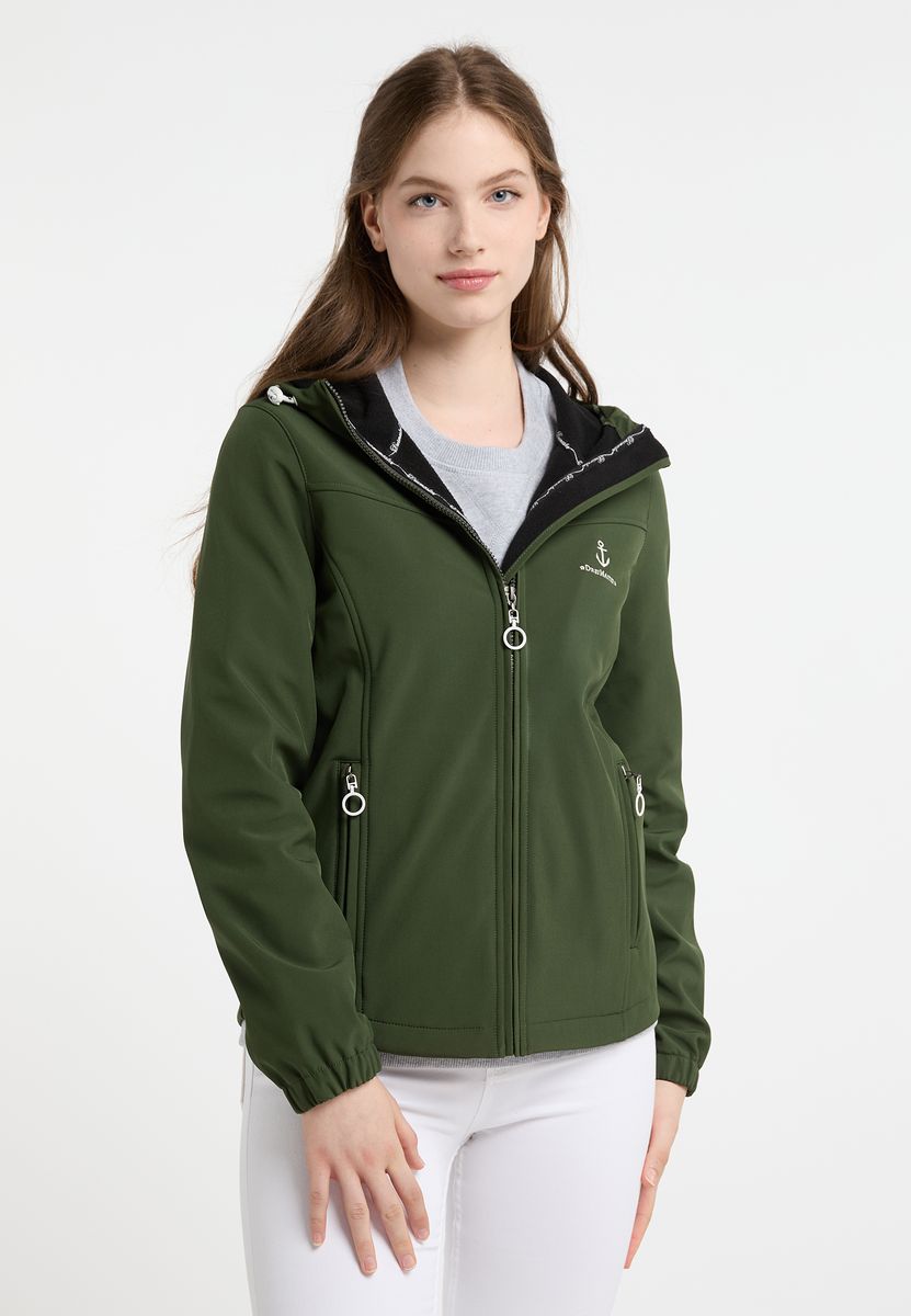 Funktionale Softshelljacke mit Kapuze